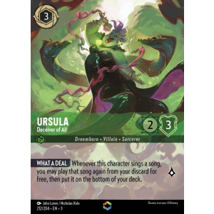 Enchanted Ursula - Deceiver of All 212/204 Disney Lorcana TCG Into the Inklands