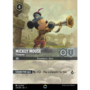 Enchanted Mickey Mouse - Trumpeter 220/204 Disney Lorcana TCG Into the Inklands