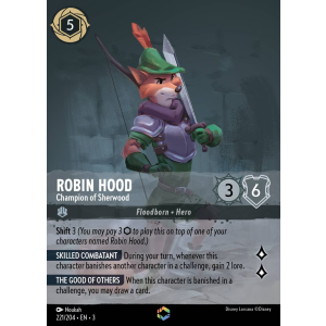 Enchanted Robin Hood - Champion of Sherwood 221/204 Disney Lorcana TCG Into the Inklands