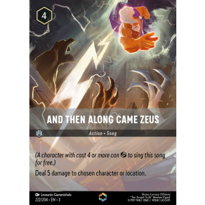 Enchanted And Then Along Came Zeus 222/204 Disney Lorcana TCG Into the Inklands