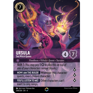 Enchanted Ursula - Sea Witch Queen 208/204 Disney Lorcana TCG Ursula's Return