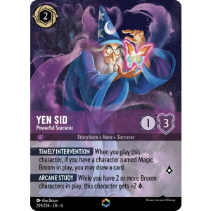 Enchanted Yen Sid - Powerful Sorcerer 209/204 Disney Lorcana TCG Ursula's Return