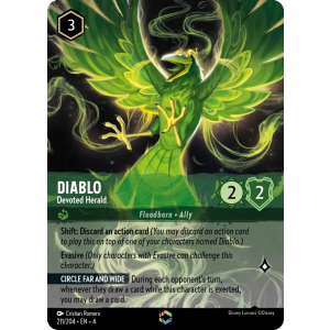 Enchanted Diablo - Devoted Herald 211/204 Disney Lorcana TCG Ursula's Return