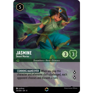 Enchanted Jasmine - Desert Warrior 212/204 Disney Lorcana TCG Ursula's Return