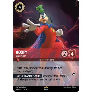 Enchanted Goofy - Super Goof 214/204 Disney Lorcana TCG Ursula's Return