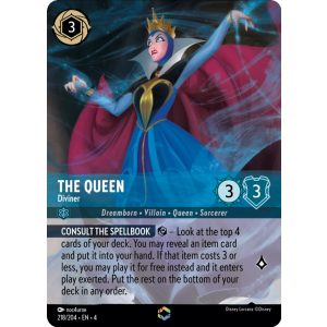 Enchanted The Queen - Diviner 218/204 Disney Lorcana TCG Ursula's Return