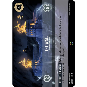Enchanted The Wall - Border Fortress 222/204 Disney Lorcana TCG Ursula's Return