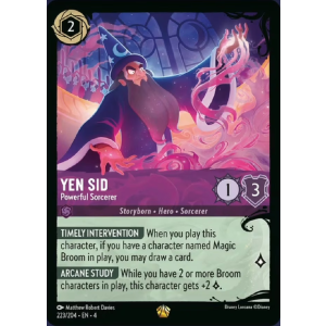 Legendary Yen Sid - Powerful Sorcerer 223/204 Disney Lorcana TCG Ursula's Return