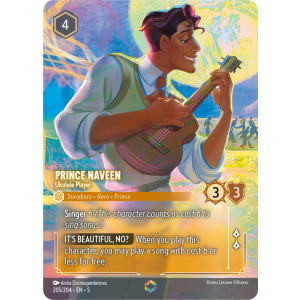 Enchanted Prince Naveen - Ukulele Player 205/204 Disney Lorcana TCG Shimmering Skies