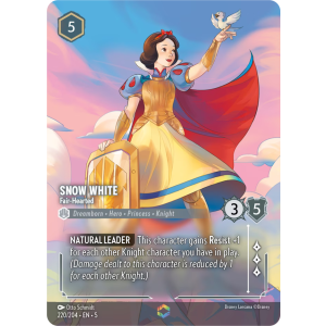 Enchanted Snow White - Fair-Hearted 220/204 Disney Lorcana TCG Shimmering Skies