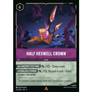 Half Hexwell Crown 223/204 Disney Lorcana TCG Shimmering Skies