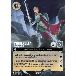 Promo Cinderella - Stouthearted 2/204 Disney Lorcana TCG D23 Collection