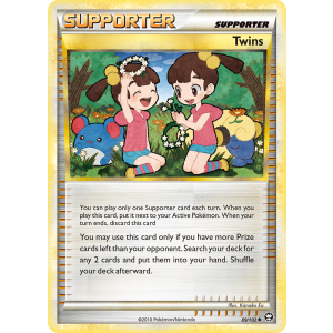 Twins 89/102 Pokemon TCG HeartGold & SoulSilver HSTriumphant