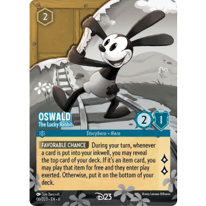 Promo Oswald - The Lucky Rabbit 6/204 Disney Lorcana TCG D23 Collection