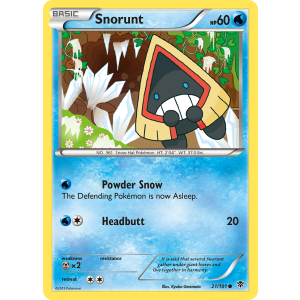 Snorunt 21/101 Pokemon TCG Black & White Plasma Blast