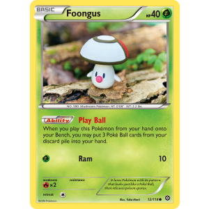 Foongus 12/114 Pokemon TCG XY Steam Siege