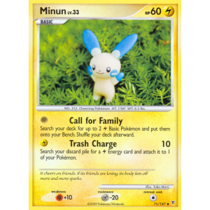 Minun 71/147 Pokemon TCG Platinum Supreme Victors