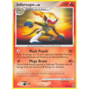 Infernape 22/100 Pokemon TCG Diamond & Pearl Majestic Dawn