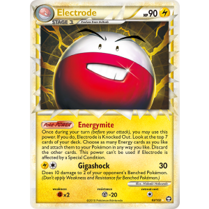 Rare Prime Electrode 93/102 Pokemon TCG HeartGold & SoulSilver HSTriumphant