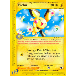 Pichu 58/165 Pokemon TCG E-Card Expedition Base Set