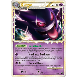 Rare Prime Gengar 94/102 Pokemon TCG HeartGold & SoulSilver HSTriumphant