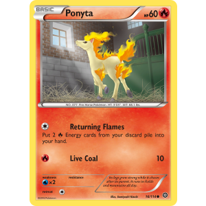 Ponyta 16/114 Pokemon TCG XY Steam Siege