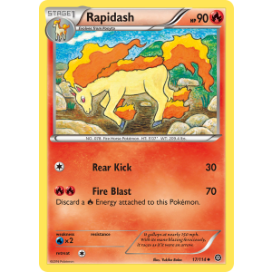 Rapidash 17/114 Pokemon TCG XY Steam Siege