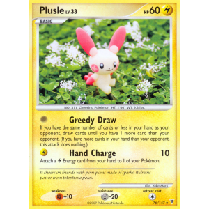 Plusle 76/147 Pokemon TCG Platinum Supreme Victors