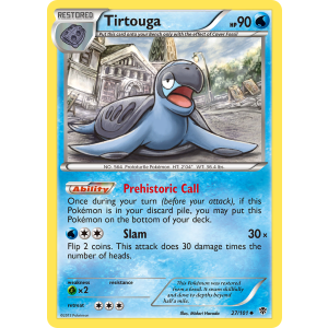 Tirtouga 27/101 Pokemon TCG Black & White Plasma Blast