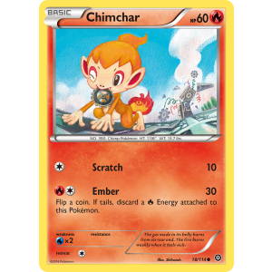 Chimchar 18/114 Pokemon TCG XY Steam Siege