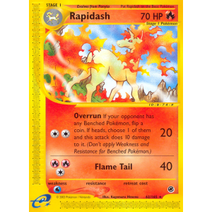 Rapidash 62/165 Pokemon TCG E-Card Expedition Base Set