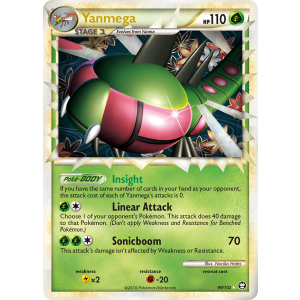 Rare Prime Yanmega 98/102 Pokemon TCG HeartGold & SoulSilver HSTriumphant