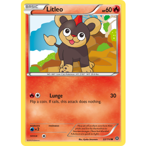 Litleo 22/114 Pokemon TCG XY Steam Siege