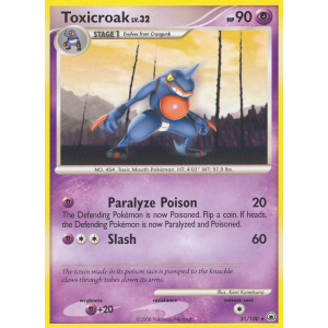 Toxicroak 31/100 Pokemon TCG Diamond & Pearl Majestic Dawn