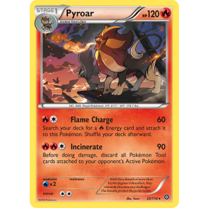 Pyroar 23/114 Pokemon TCG XY Steam Siege