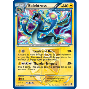 Rare Holo Eelektross 33/101 Pokemon TCG Black & White Plasma Blast