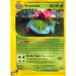 Venusaur 68/165 Pokemon TCG E-Card Expedition Base Set