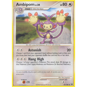 Ambipom 35/100 Pokemon TCG Diamond & Pearl Majestic Dawn