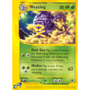 Weezing 70/165 Pokemon TCG E-Card Expedition Base Set