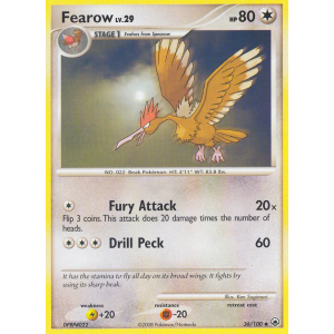 Fearow 36/100 Pokemon TCG Diamond & Pearl Majestic Dawn