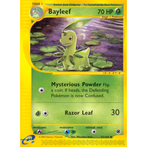 Bayleef 71/165 Pokemon TCG E-Card Expedition Base Set