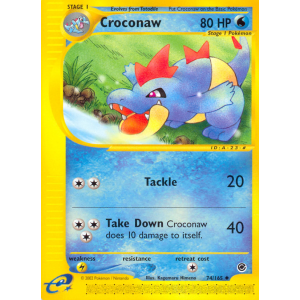 Croconaw 74/165 Pokemon TCG E-Card Expedition Base Set