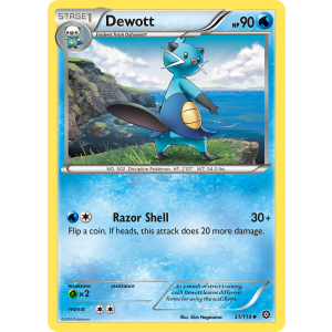 Dewott 31/114 Pokemon TCG XY Steam Siege