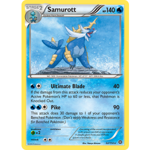 Samurott 32/114 Pokemon TCG XY Steam Siege