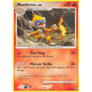 Monferno 41/100 Pokemon TCG Diamond & Pearl Majestic Dawn