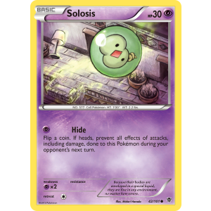 Solosis 42/101 Pokemon TCG Black & White Plasma Blast