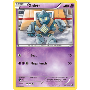 Golett 45/101 Pokemon TCG Black & White Plasma Blast