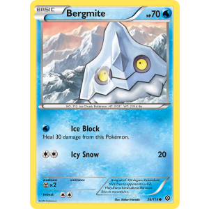 Bergmite 36/114 Pokemon TCG XY Steam Siege