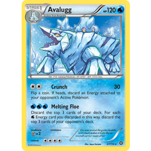 Avalugg 37/114 Pokemon TCG XY Steam Siege