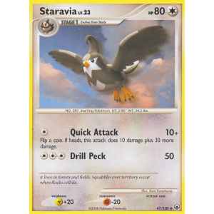 Staravia 47/100 Pokemon TCG Diamond & Pearl Majestic Dawn